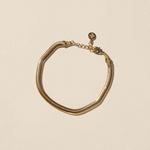 Women's Nickel & Suede Herringbone Bracelet - Thumbnail 1 of 3