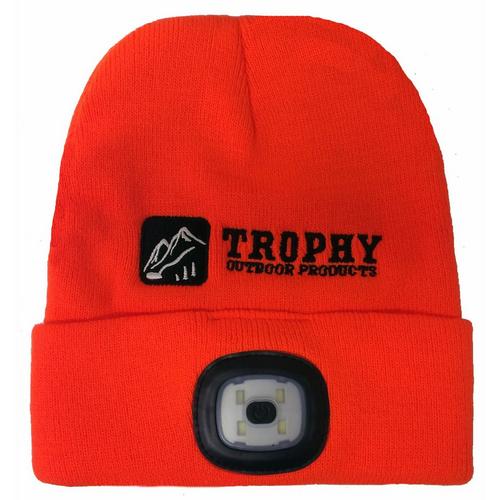Trophy Angler USB Rechargeable LED Head Lamp Beanie - Primary Image