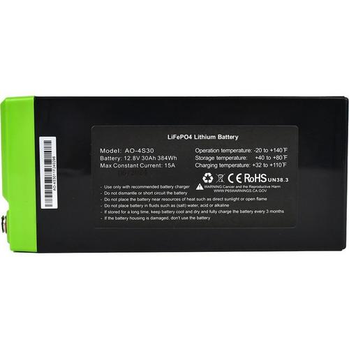 Amped Outdoors 30AH Lithium (LIFEPO4) Battery - Primary Image