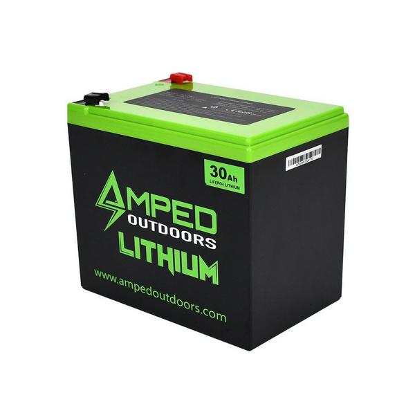 Amped Outdoors 30AH Lithium (LIFEPO4) Wide Battery