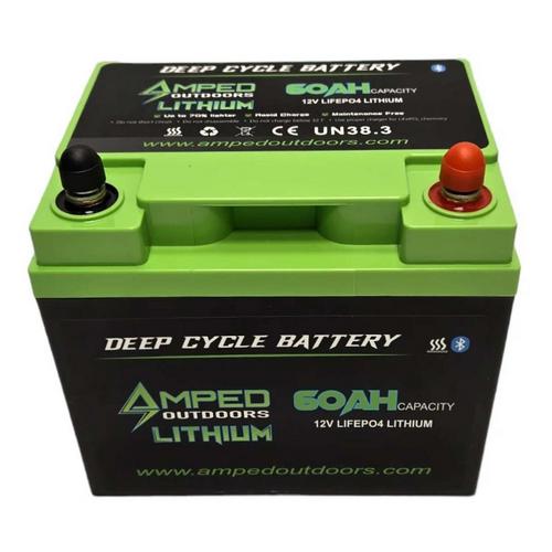 Amped Outdoors 60Ah Lithium 12.8V Battery Bluetooth Heated - Primary Image