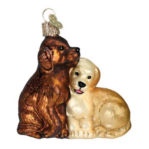 Old World Christmas Puppy Love Ornament - Primary Image