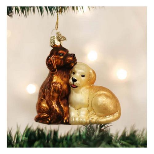 Old World Christmas Puppy Love Ornament - Primary Image