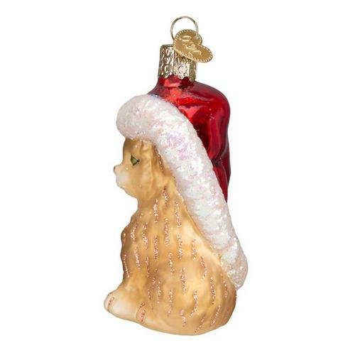 Old World Christmas Santa's Kitten Ornament - Primary Image