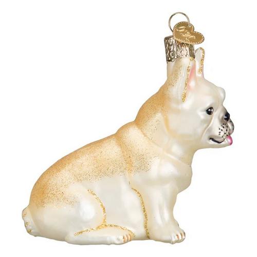 Old World Christmas French Bulldog Ornament - Primary Image