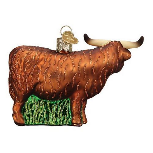 Old World Christmas Highland Cow Christmas Ornament - Primary Image