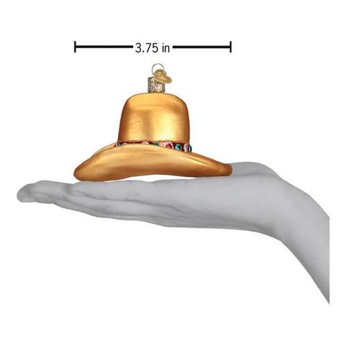 Old World Christmas Cowboy Hat Ornament - Primary Image