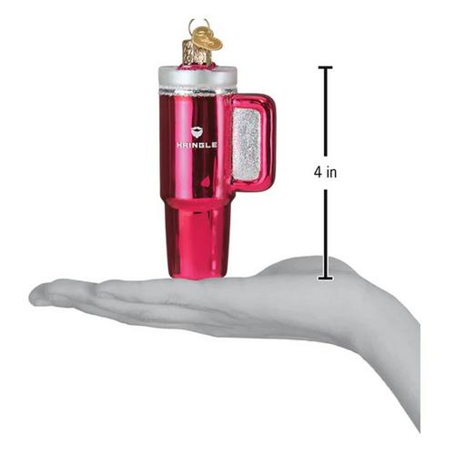 Old World Christmas Pink Kringle Cup Ornament - Primary Image