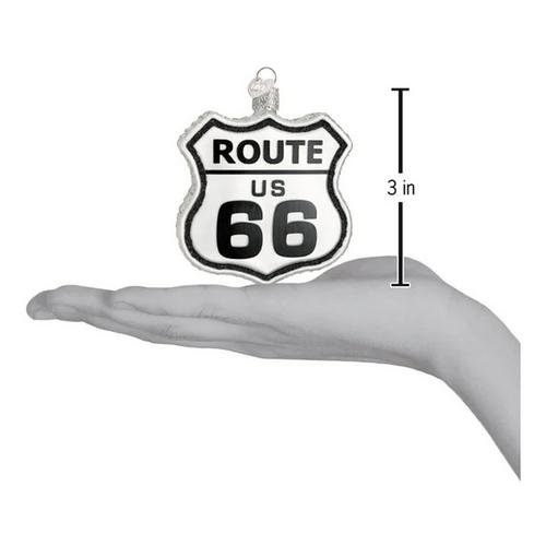 Old World Christmas Historic Route Sign Ornament - Primary Image