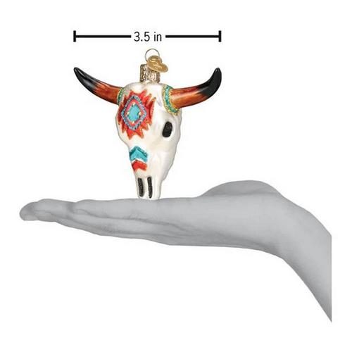 Old World Christmas Southwestern Steer Skull Ornament - Primary Image