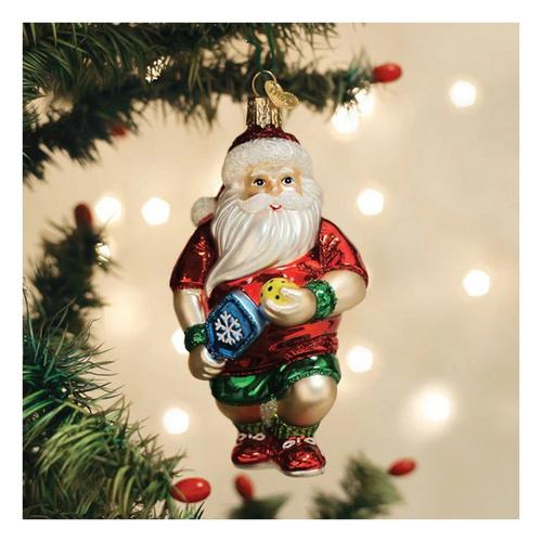 Old World Christmas Pickleball Santa Ornament - Primary Image