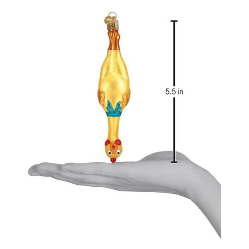 Old World Christmas Rubber Chicken Ornament - Primary Image