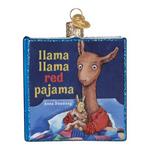 Old World Christmas Llama Llama Red Pajama Book Ornament - Thumbnail 1 of 4