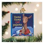 Old World Christmas Llama Llama Red Pajama Book Ornament - Thumbnail 4 of 4