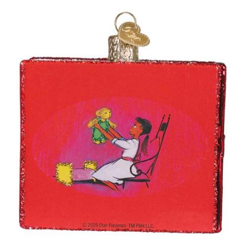 Old World Christmas Corduroy Book Ornament - Primary Image