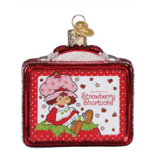 Old World Christmas Strawberry Shortcake Lunchbox Ornament - Primary Image
