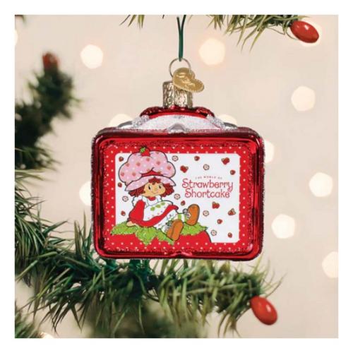 Old World Christmas Strawberry Shortcake Lunchbox Ornament - Primary Image