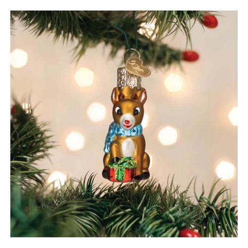 Old World Christmas Mini Rudolph The Red-Nosed Reindeer Ornament - Primary Image