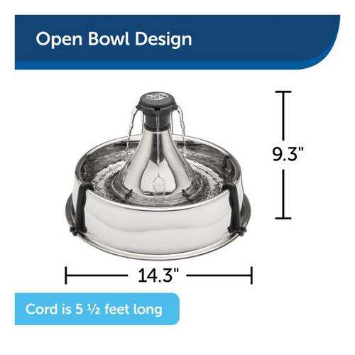 PetSafe Drinkwell Stainless Multi-Pet Pet Fountain - Primary Image