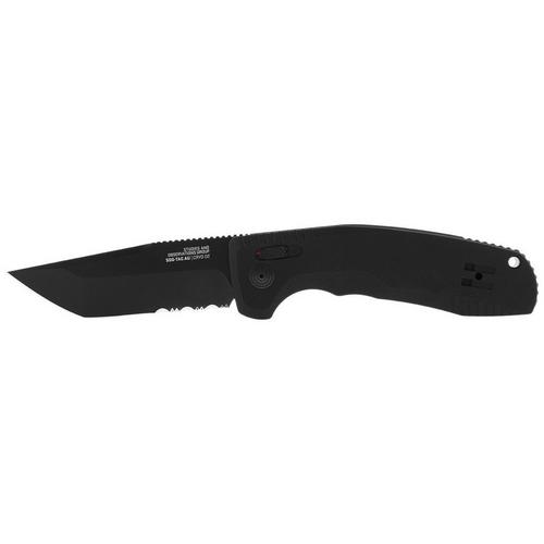 SOG Knives SOG-TAC AU Tanto Partially Serrated Automatic Knife - Primary Image