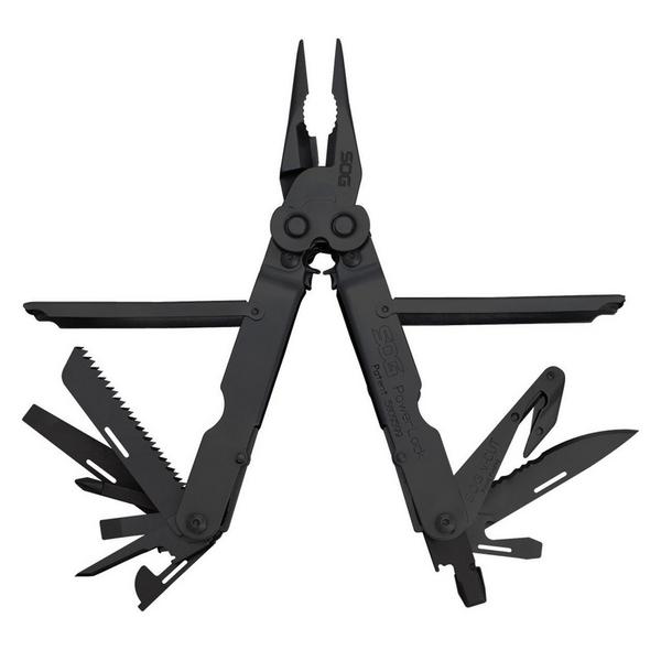 SOG PowerLock V-Cutter with Nylon Pouch Multi-Tool Black Oxide
