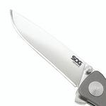 SOG Twitch II Satin Drop Point Folding Pocket Knife - Thumbnail 3 of 5