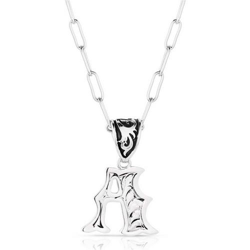 Montana Silversmiths Western Initial Necklace - Primary Image
