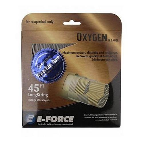 E-Force Oxygen 17 Black Racketball String - Primary Image