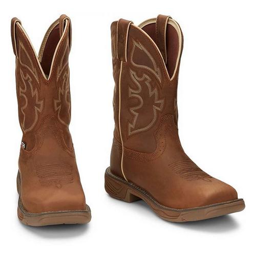 Men's Justin Brands Rush 11" Vibram Waterproof Western Boots - Primary Image