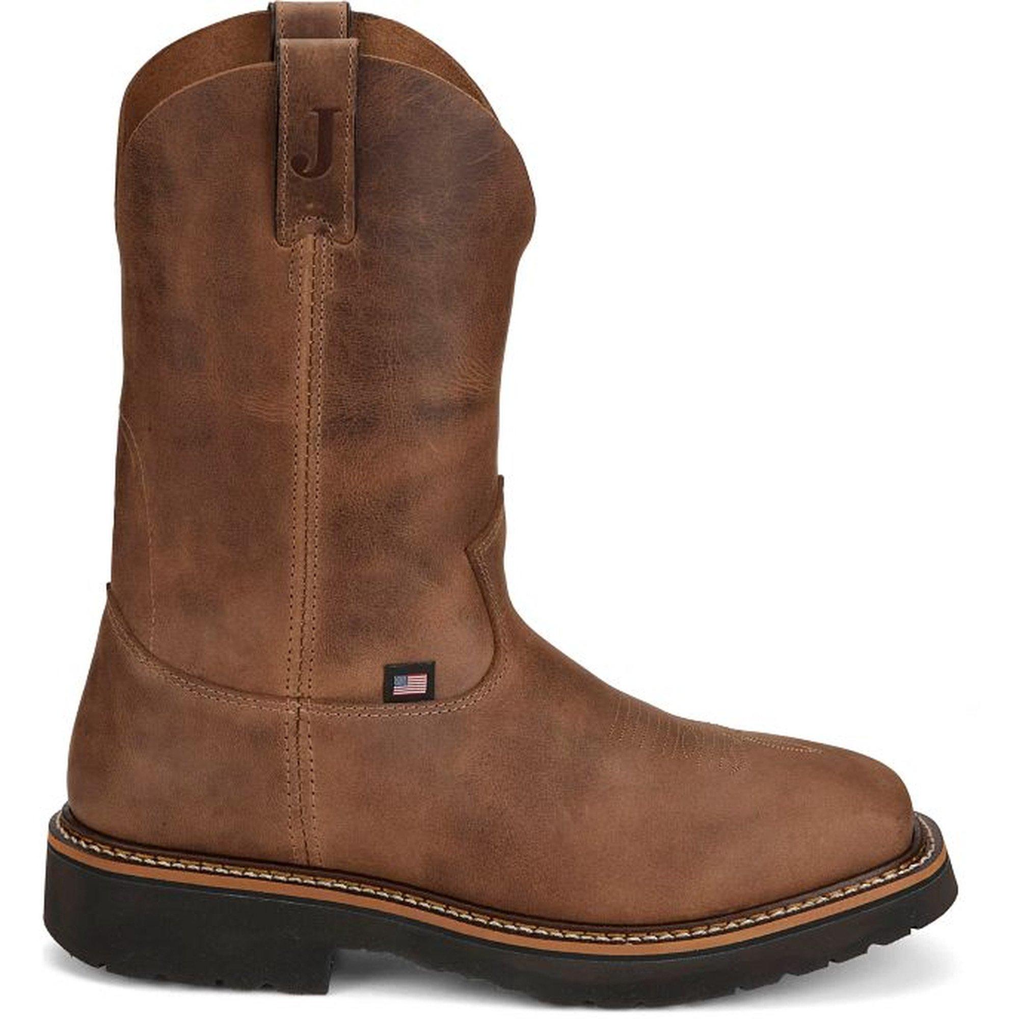 Justin Original Workboots Ames 11 Inch Waterproof Soft Toe Work Boots