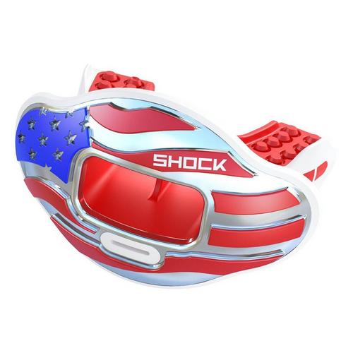 Adult Shock Doctor Stars and Stripes Max Airflow Football Mouthguard - Primary Image