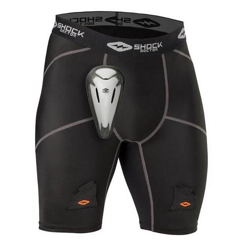 Men's Shock Doctor Compression Hockey Shorts with Bioflex Cup - Primary Image
