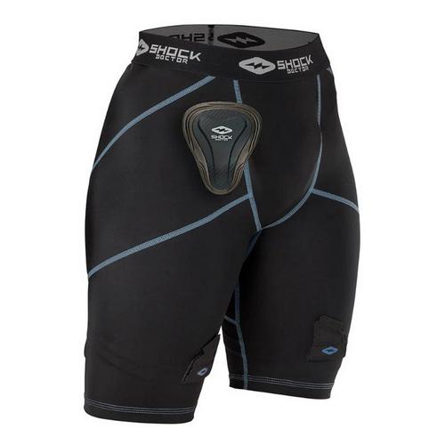 Girl's Shock Doctor Compression Hockey Shorts with Pelvic Protector - Primary Image