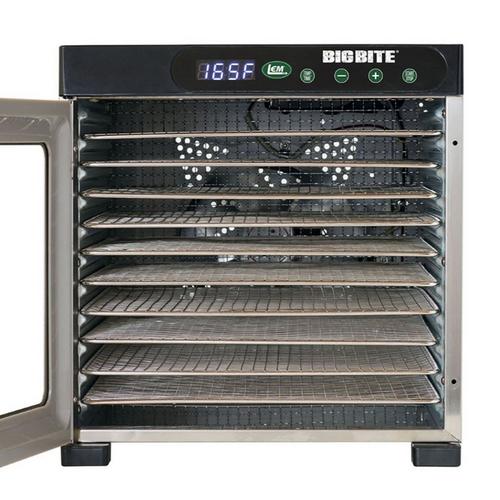 LEM BigBite 10-Tray Stainless Steel Dehydrator