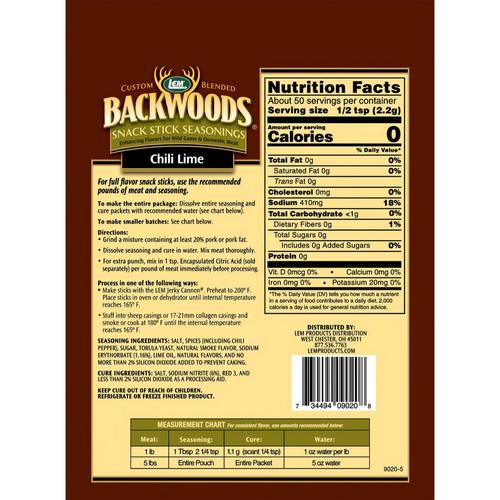 LEM Backwood Chili Lime Snack Stick Seasoning - Primary Image
