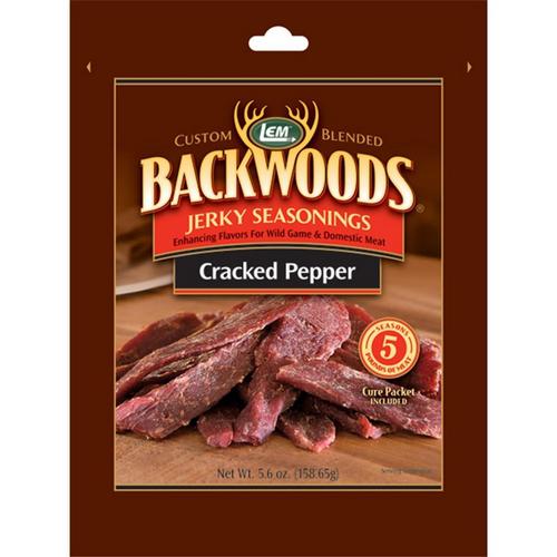 LEM 5lb Backwoods Cracked Pepper Jerky Seasoning - Primary Image