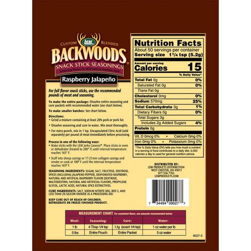 Backwoods Raspberry Jalapeno Snack Stick Seasoning - Primary Image