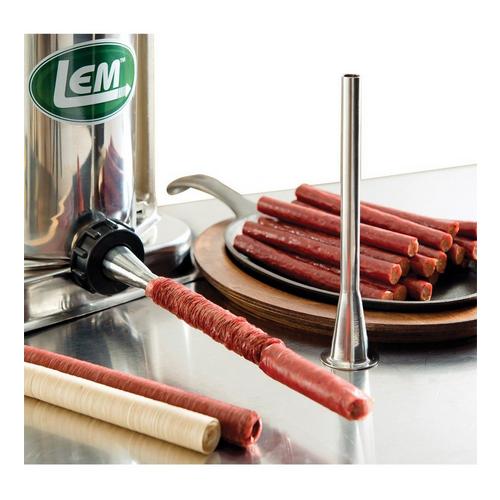 LEM MightyBite 5 Lb Stainless Steel Stuffing Tube with 1-9/16" Base - Primary Image