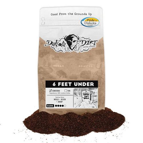 Dakota Dirt Coffee 6 Feet Under Dark Roast Ground Coffee - Primary Image