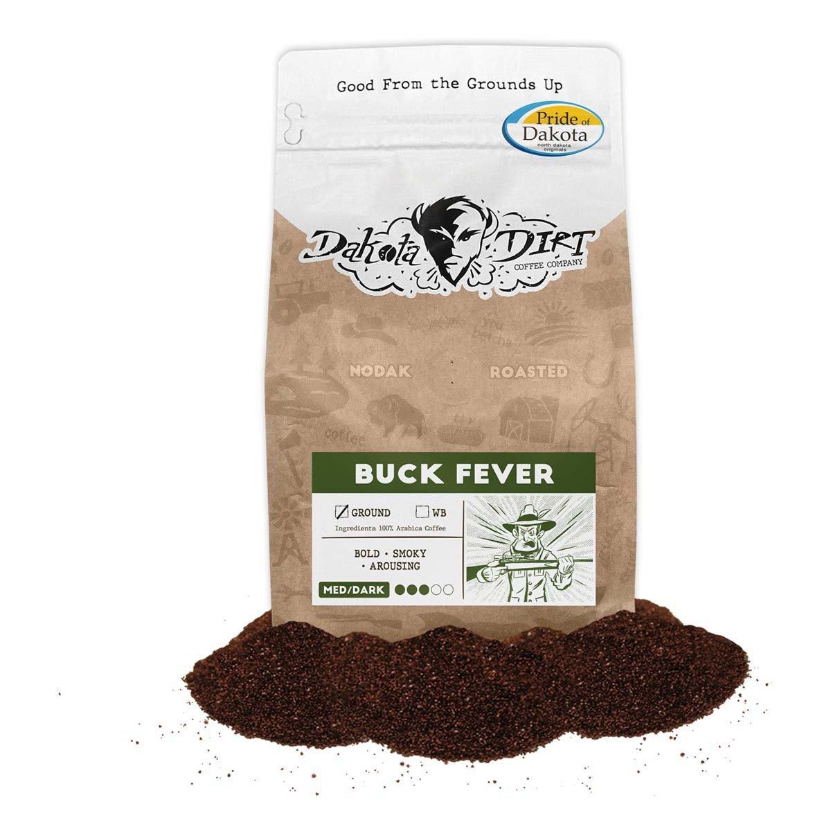 Dakota Dirt Coffee Buck Fever Medium/Dark Roast Ground Coffee - Dakota Dirt Coffee