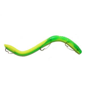 Fluorescent Green/Chartreuse - Ike-Con Hand-Poured Weedless Worm