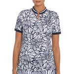 Women's PGA Tour Abstract Floral Polo - Thumbnail 1 of 3
