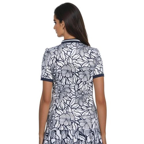 Women's PGA Tour Abstract Floral Polo - Primary Image