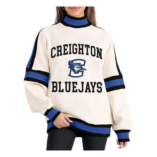Gameday Couture Women's Creighton Bluejays Vivid Knit Mock Crew - Primary Image