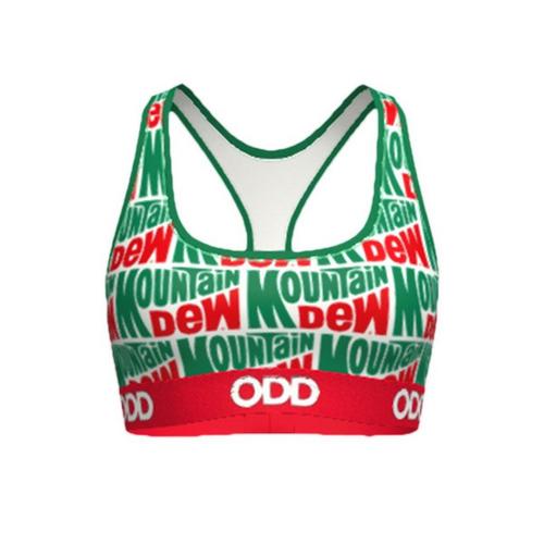 Women's ODD SOX Heritage Mountain Dew Sports Bra - Primary Image