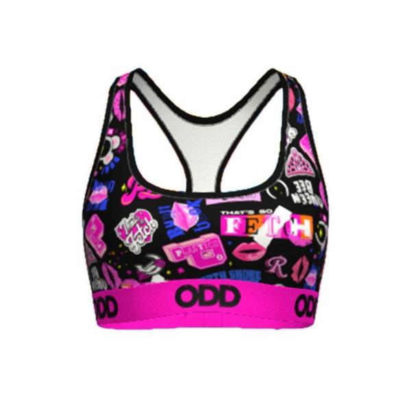Women's ODD SOX Mean Girls Sports Bra Medium Black
