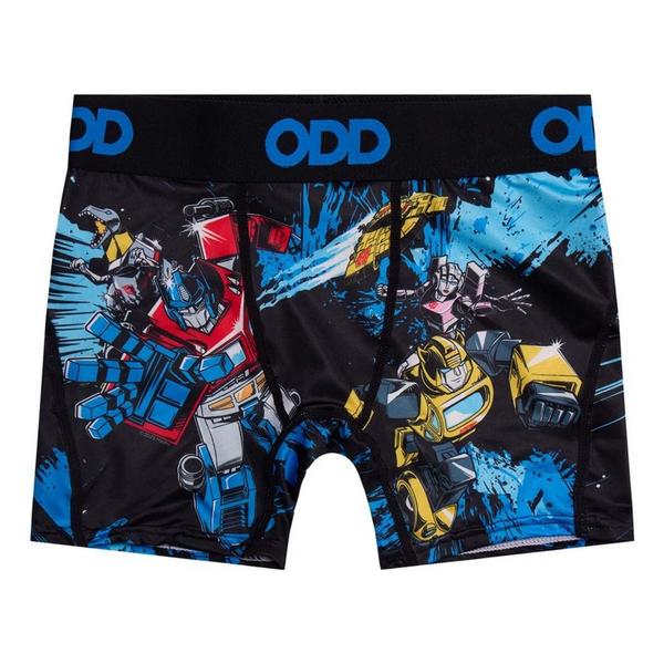 Boys' ODD SOX Transformers Assemble Boxer Briefs Underwear Large Black