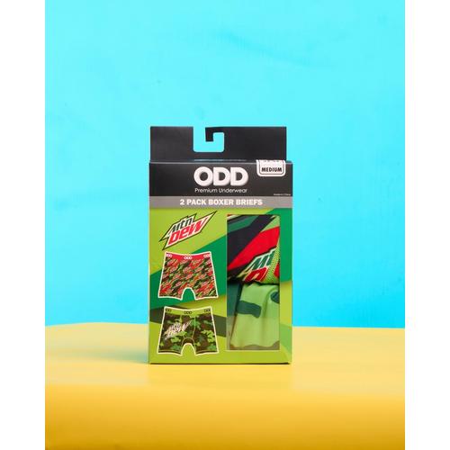 Men's ODD SOX Mountain Dew 2 Pack Boxer Briefs - Primary Image