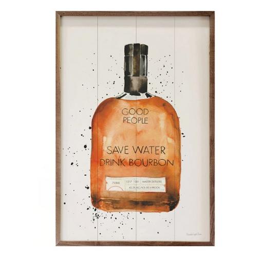 Kendrick Home Save Water Drink Bourbon By Mercedes Lopez Charro - Primary Image