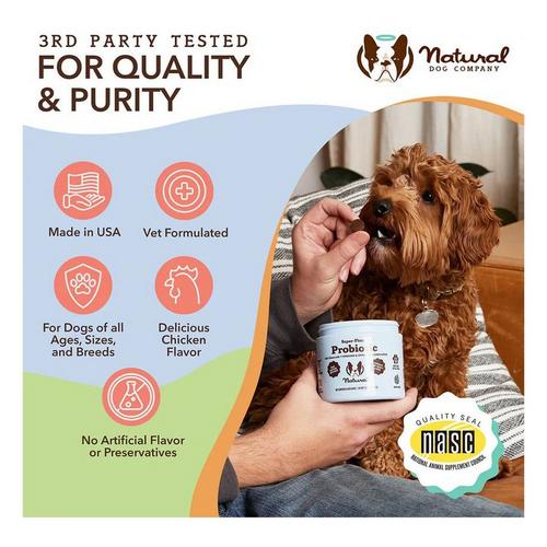 Natural Dog Company Super-Flora Probiotic Dog Supplement - Primary Image